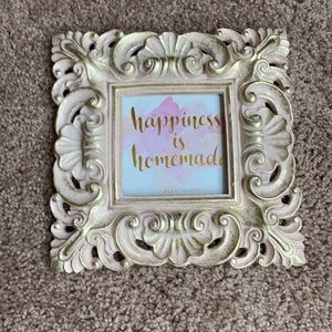 Pink and Gold Photo Frame